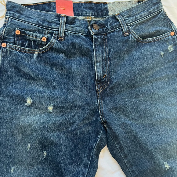 Levi's Vintage Distressed Blue Jeans 505-0217 Vintage clothing. Capital “E”